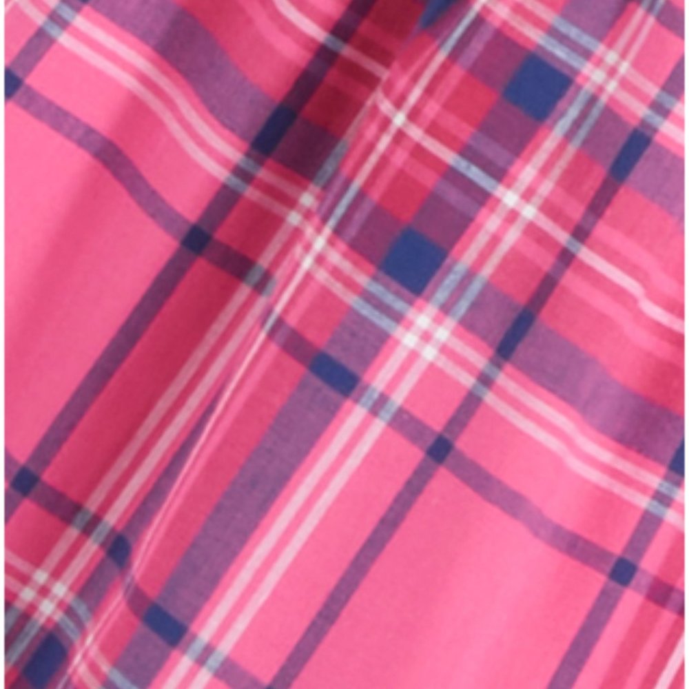 Draper James Aubrie Top in Pink Angie Plaid- XS- New with Tags - Picture 2 of 3